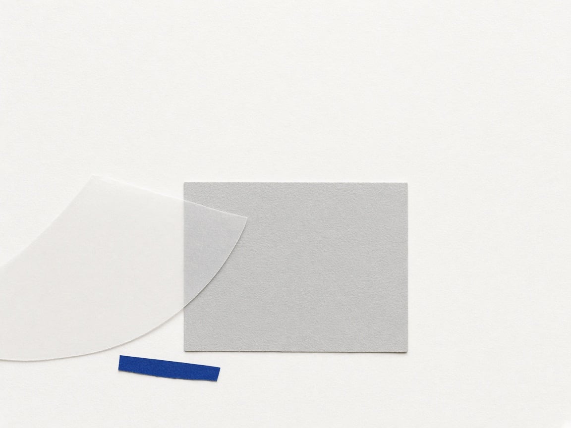 Collage, bei der das Transparentpapier den Ansatzpunkt der Kurve überlagert.